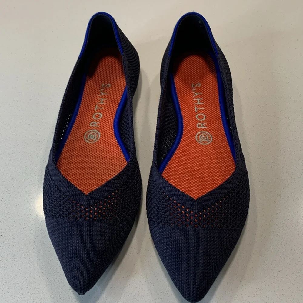 Rothy's The OG Retired Point Maritime Lattice Stitch /9.5 - Picture 3 of 11